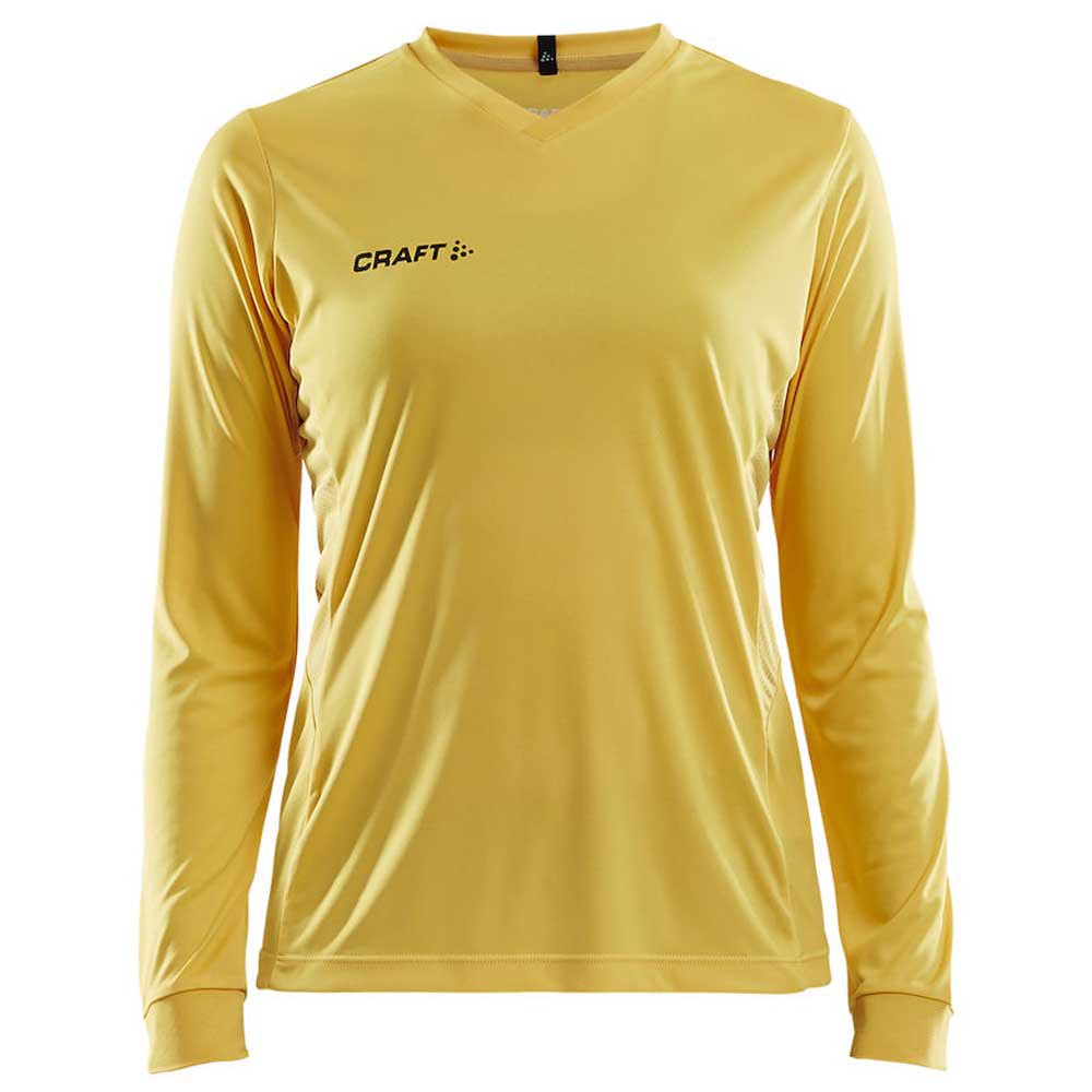 Craft Squad Solid Long Sleeve T-shirt Gelb S Frau von Craft