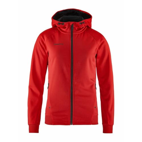 Craft Trainingsjacke mit Kapuze aus Recyclingpolyester ADV Unify FZ Hood Damen NEU, Wähle Deine Größe:XXL, Wähle Deine Farbe:Bright red von Craft