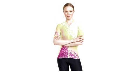 damen craft adv endur graphic kurzarmtrikot gelb pink von Craft