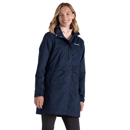 Craghoppers Damen Ana wasserdichte Longline atmungsaktive Shell-Jacke langer Regenmantel von Craghoppers