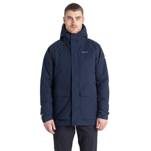 Craghoppers Herren Lorton Thermic wasserdichte Jacke, Blau, Marineblau/Lagunenblau, L von Craghoppers