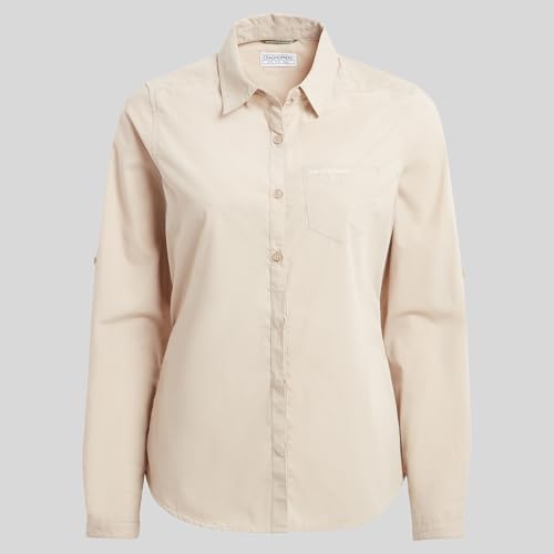 Craghoppers Damen Kiwi Ii Langarmshirt Hemd, Desert Sand, 42 EU Craghoppers Damen Kiwi Ii Langarmshirt Hemd, Desert Sand, 42 EU von Craghoppers