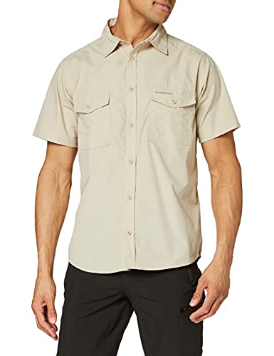 Craghoppers Herren Kiwi-Kurzarmhemd Wander-Shirt, Oatmeal, S EU Craghoppers Herren Kiwi-Kurzarmhemd Wander-Shirt, Oatmeal, S EU von Craghoppers