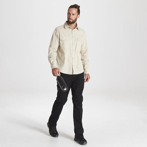 Craghoppers Herren Kiwi-Langarmshirt Wander-Shirt, Oatmeal, XL EU Craghoppers Herren Kiwi-Langarmshirt Wander-Shirt, Oatmeal, XL EU von Craghoppers