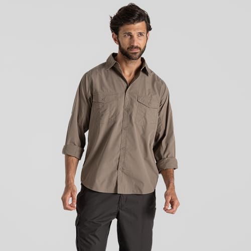 Craghoppers Herren Kiwi-Langarmshirt Wanderhemd, Pebble, 4XL EU Craghoppers Herren Kiwi-Langarmshirt Wanderhemd, Pebble, 4XL EU von Craghoppers