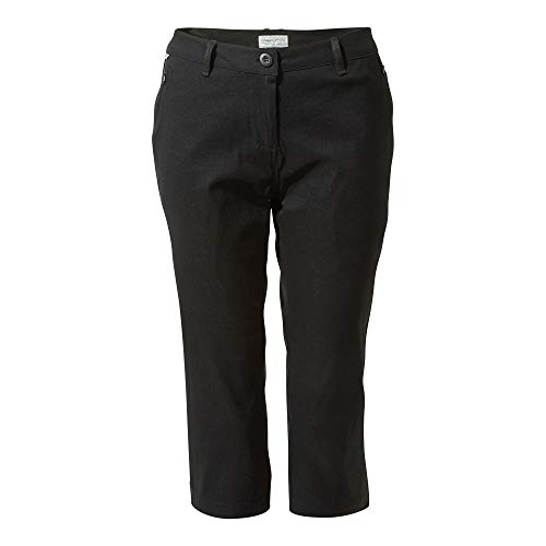 Craghoppers Damen Kiwi Pro Crop Wander-Shorts, Schwarz, 44 Craghoppers Damen Kiwi Pro Crop Wander-Shorts, Schwarz, 44 von Craghoppers