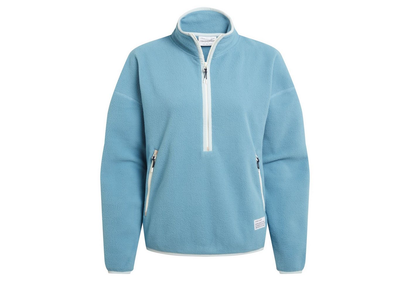 Craghoppers Trekkingjacke Craghoppers - funktioneller Microfleece Pulli CO2 Renu Half Zip, blue von Craghoppers