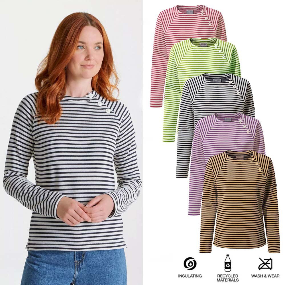 Craghoppers - modisches Microfleece Sweatshirt in Strickoptik mit Rundhalskragen - Neela - Damen von Craghoppers