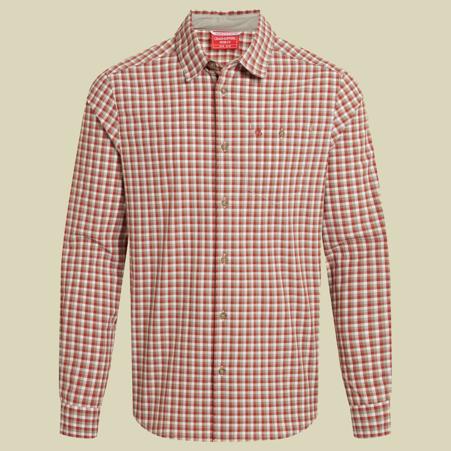 NosiLife Nuoro Check Long Sleeved Shirt Men S rot - red beach check NosiLife Nuoro Check Long Sleeved Shirt Men S rot - red beach check von Craghoppers