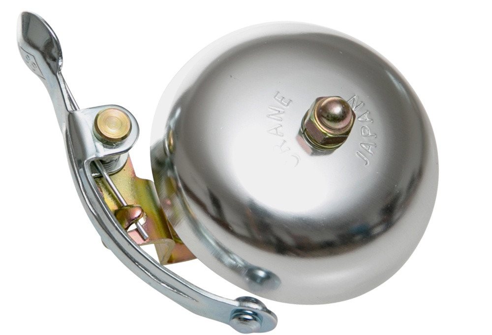 Crane Bell Co Fahrradklingel Suzu mit Steel Band Mount - Silber Matt Crane Bell Co Fahrradklingel Suzu mit Steel Band Mount - Silber Matt von Crane Bell Co