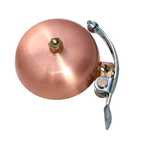 Crane Bike Bell, Brushed Copper, Suzu Bicycle Bell, Made in Japan for City Bikes, Cruisers, Road Bikes or MTB, Fits Handlebar diameters 22.2 to 26.0mm von Crane