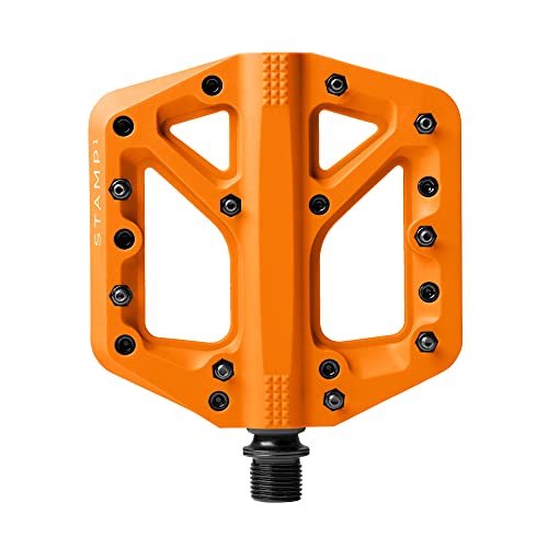 CRANKBROTHERS Unisex – Erwachsene CRANKBROT-Pedale. Stempel 1 KLEINE ORANGE von Crankbrothers