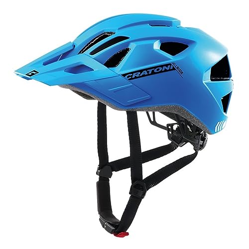 Cratoni Unisex – Erwachsene AllRide Helme, Blau Metallic Matt, Einheitsgröße von Cratoni