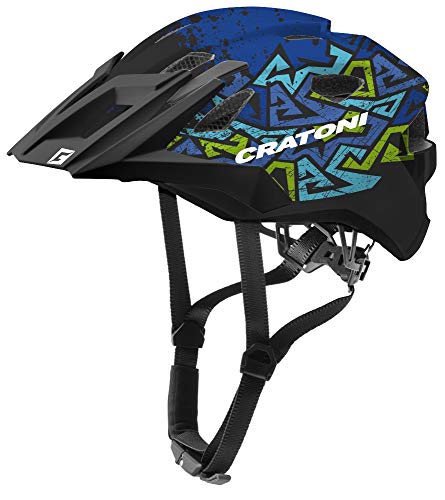 Cratoni Helmets Unisex – Erwachsene Allride Fahrradhelm, wildes blau, Uni (53-59 cm) von Cratoni