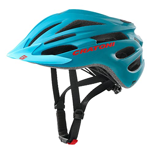 Cratoni Unisex – Erwachsene Pacer Jr Helmet, Blau/Petrol Matt, S von Cratoni