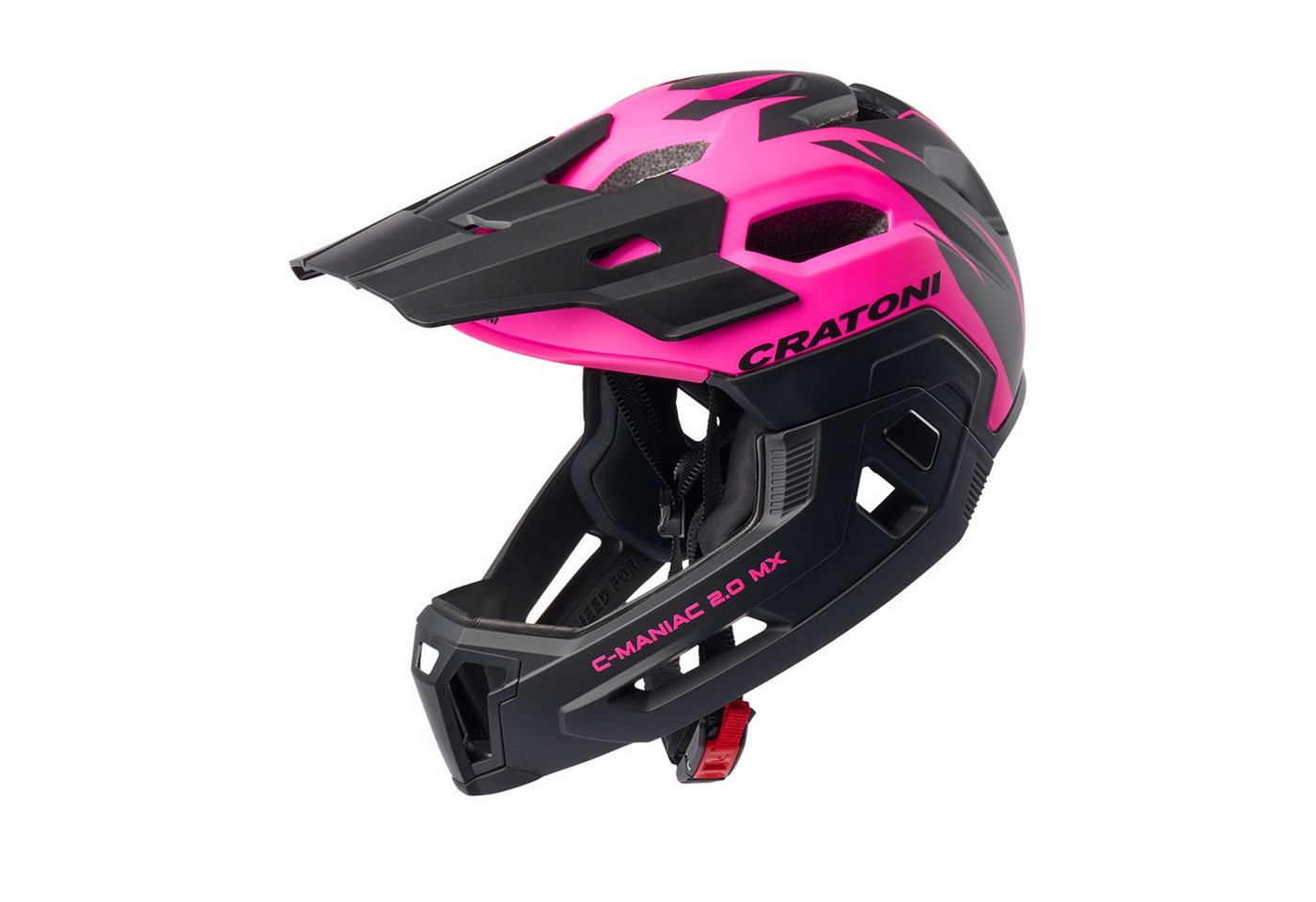 Cratoni Fahrradhelm C-Maniac 2.0 MX Junior Downhill BMX Fullfacehelm Bikeparknorm von Cratoni