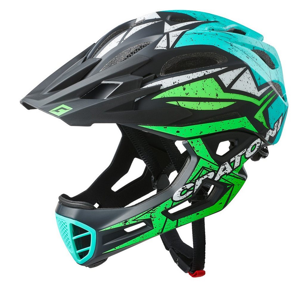 Cratoni Fahrradhelm C-Maniac Pro Fullfacehelm Downhill Freeride mit abnehmbarem Kinnbügel und Visier von Cratoni