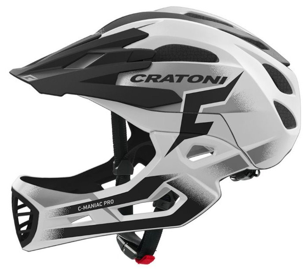 Cratoni Fahrradhelm C-Maniac Pro Fullfacehelm Downhill Freeride mit abnehmbarem Kinnbügel und Visier von Cratoni