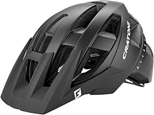 Cratoni Kinder AllSet Fahrradhelm, Black Matt, S-M von Cratoni