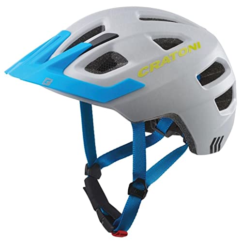 Cratoni Unisex – Erwachsene Maxster Fahrradhelm, Grau/Blau Matt, S von Cratoni