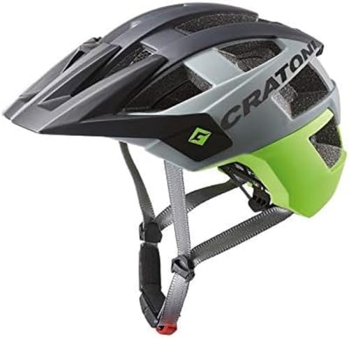 Cratoni Unisex – Erwachsene AllSet Helm, schwarz/grün, S/M | 54-58cm von Cratoni
