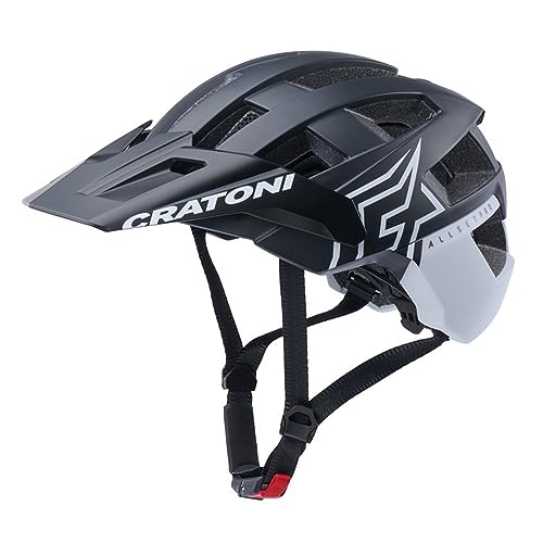 Cratoni Unisex – Erwachsene Allset Pro Helme, Schwarz/Weiß Matt, L von Cratoni