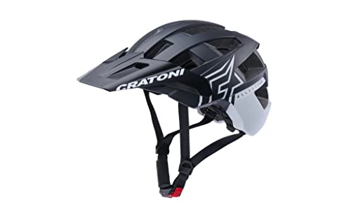 Cratoni Unisex – Erwachsene Allset Pro Helme, Schwarz/Weiß Matt, M von Cratoni