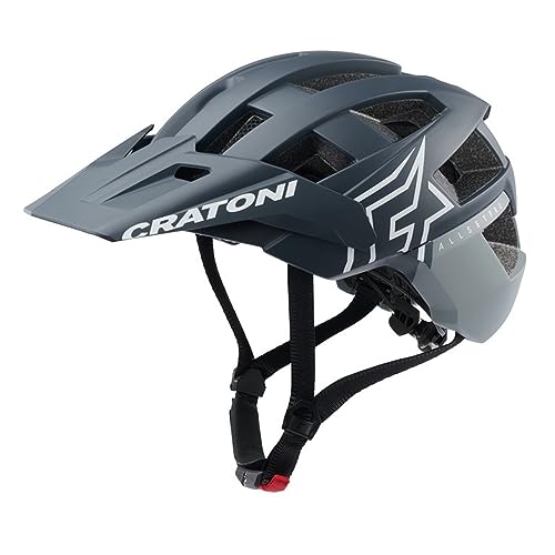 Cratoni Unisex – Erwachsene Allset Pro Helme, Steel/Blue Matt, L von Cratoni