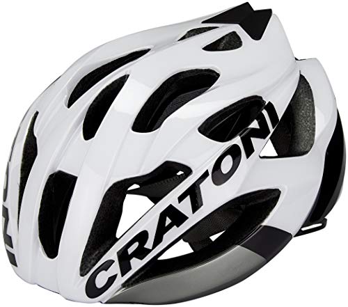 Cratoni Unisex – Erwachsene C-Bolt Fahrradhelm, Weiß/Schwarz, 56-59 von Cratoni