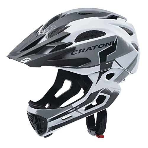 Cratoni Unisex – Erwachsene C-Maniac Pro Helmet, Weiß/Schwarz Matt, M Cratoni Unisex – Erwachsene C-Maniac Pro Helmet, Weiß/Schwarz Matt, M von Cratoni