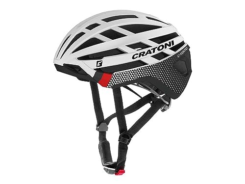 Cratoni Unisex – Erwachsene C-Vento Helmet, Weiß Glänzend/Matt, M von Cratoni