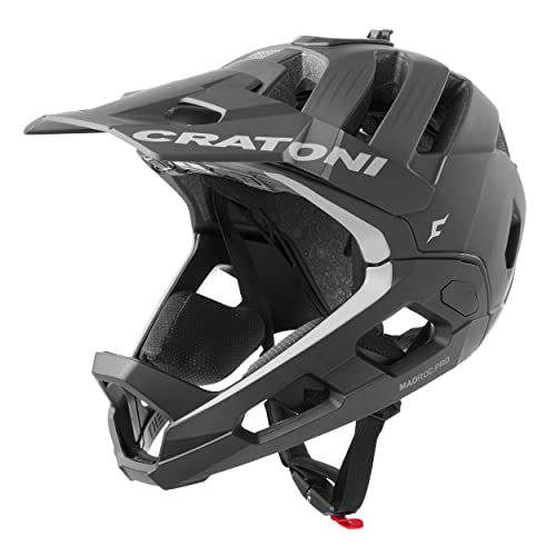 Cratoni Unisex – Erwachsene Madroc Pro Helmet, Schwarz Matt, S von Cratoni
