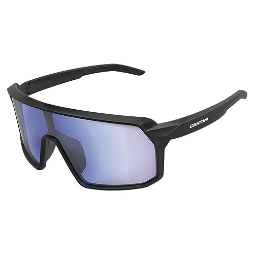 Cratoni Unisex – Erwachsene Skyvision Radsportbrille, Blau, Einheitsgröße von Cratoni