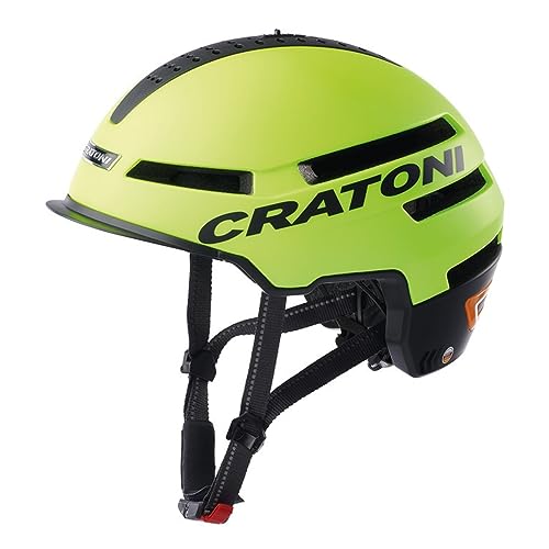 Cratoni Unisex – Erwachsene Smartride Helme, Neongelb Matt, M EU von Cratoni