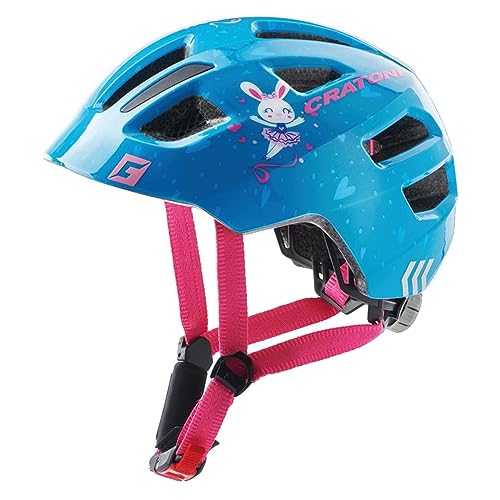 Cratoni Unisex Jugend Maxster Fahrradhelm, Hase/Blau Glanz, XS/S Cratoni Unisex Jugend Maxster Fahrradhelm, Hase/Blau Glanz, XS/S von Cratoni