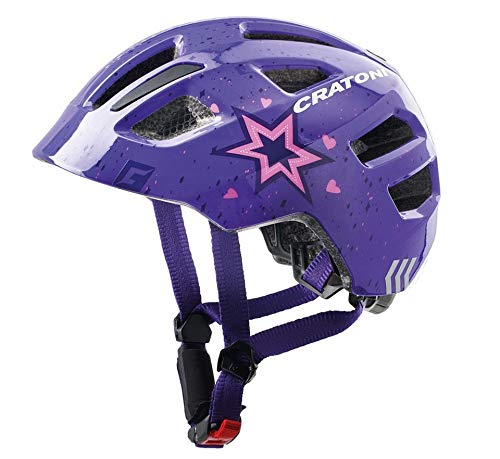 Cratoni Unisex Jugend Maxster Fahrradhelm, Stern/Lila Glanz, S/M Cratoni Unisex Jugend Maxster Fahrradhelm, Stern/Lila Glanz, S/M von Cratoni