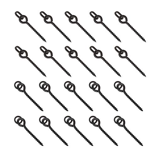 Create idea 100-Teiliges 15mm Fischerei Köder Schrauben Karpfen Boilie Wirbel Angelgerät Zubehör mit Rundem Ovalem Ring Create idea 100-Teiliges 15mm Fischerei Köder Schrauben Karpfen Boilie Wirbel Angelgerät Zubehör mit Rundem Ovalem Ring von Create idea