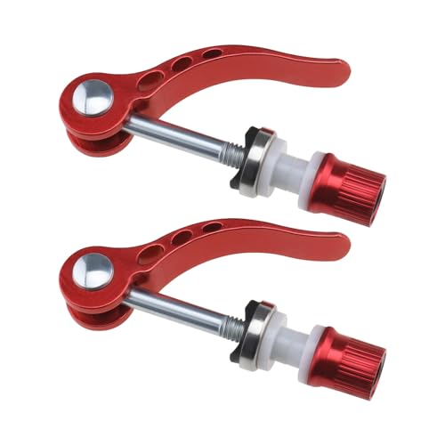 Create idea 2 Stück M6 × 65 mm Fahrrad-Schnellspanner-Sattelstützenklemme Fahrradsitzschraube Rohrverlängerung Kontermutter Sattel für Rennrad Mountainbike Rot Create idea 2 Stück M6 × 65 mm Fahrrad-Schnellspanner-Sattelstützenklemme Fahrradsitzschraube Rohrverlängerung Kontermutter Sattel für Rennrad Mountainbike Rot von Create idea