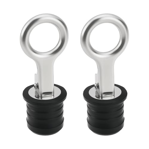 Create idea Abflussstopfen für Boote, 304 Edelstahl, Gummi-Stopfen, Bootszubehör, geeignet für 32-mm-Loch für Schlauchboote, Schwarz, 2 Stück Create idea Abflussstopfen für Boote, 304 Edelstahl, Gummi-Stopfen, Bootszubehör, geeignet für 32-mm-Loch für Schlauchboote, Schwarz, 2 Stück von Create idea