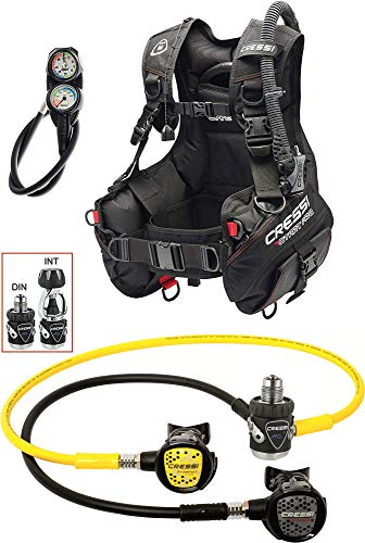 Cressi 1946 Start Pro Scuba Set-Din Tauch Diving, Schwarz, XL von Cressi