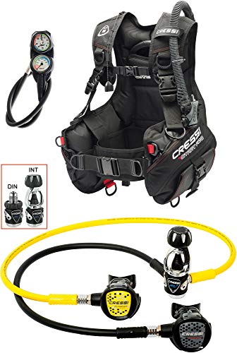 Cressi 1946 Start Pro Scuba Set-Int Tauch Diving, Schwarz, XL von Cressi