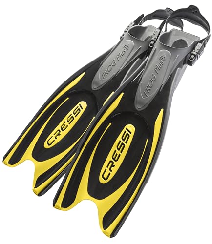 Cressi Herren Flossen Frog Plus, schwarz/gelb, 42/44, BF205142 Cressi Herren Flossen Frog Plus, schwarz/gelb, 42/44, BF205142 von CRESSI