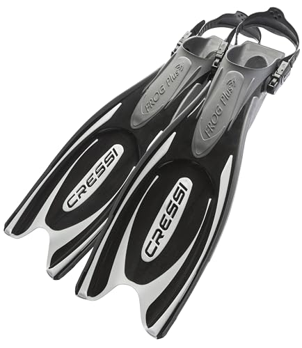 Cressi Herren Flossen Frog Plus, schwarz/silber, 39/41, BF205540 Cressi Herren Flossen Frog Plus, schwarz/silber, 39/41, BF205540 von CRESSI