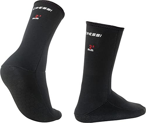 Cressi Metallite Stiefel, Rutschfeste Stiefel für Freitauchen und Tauchen, Neopren 2,5 mm Unisex Erwachsene, Schwarz, S Cressi Metallite Stiefel, Rutschfeste Stiefel für Freitauchen und Tauchen, Neopren 2,5 mm Unisex Erwachsene, Schwarz, S von CRESSI