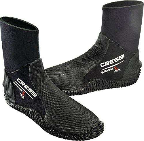 CRESSI Herren Tauch Fusslinge 100% Ultra Span Boots 5mm (no zip), schwarz, 38/40 (S) von Cressi