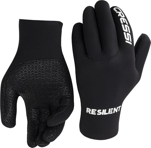 Cressi Resilient Gloves 2mm 2XL - Unisex Ultra Grip Handschuhe aus weichem Neopren Schwarz 2 mm, zum Tauchen, Angeln, Schnorcheln, Surfen, Paddeln, Kajakfahren und Schwimmen, 2XL Cressi Resilient Gloves 2mm 2XL - Unisex Ultra Grip Handschuhe aus weichem Neopren Schwarz 2 mm, zum Tauchen, Angeln, Schnorcheln, Surfen, Paddeln, Kajakfahren und Schwimmen, 2XL von CRESSI