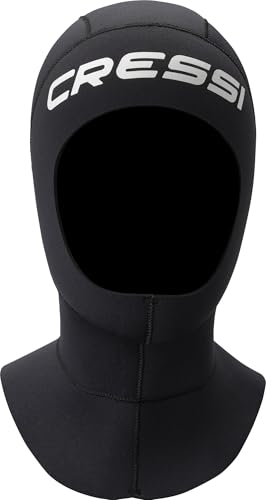 CRESSI Unisex-Adult Resilient Long Hood 3mm S Kopfhauben mit verlängertem, doppelt gefüttertem 3 mm Neopren, Schwarz größer Kragen, S CRESSI Unisex-Adult Resilient Long Hood 3mm S Kopfhauben mit verlängertem, doppelt gefüttertem 3 mm Neopren, Schwarz größer Kragen, S von CRESSI