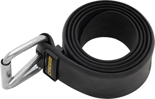 CRESSI Unisex-Adult Ultra Belt Black 4mm Marseillaise Gürtel aus reinem Gummi für Tauchen und Apnoe, Schwarz, Einheitsgröße CRESSI Unisex-Adult Ultra Belt Black 4mm Marseillaise Gürtel aus reinem Gummi für Tauchen und Apnoe, Schwarz, Einheitsgröße von CRESSI