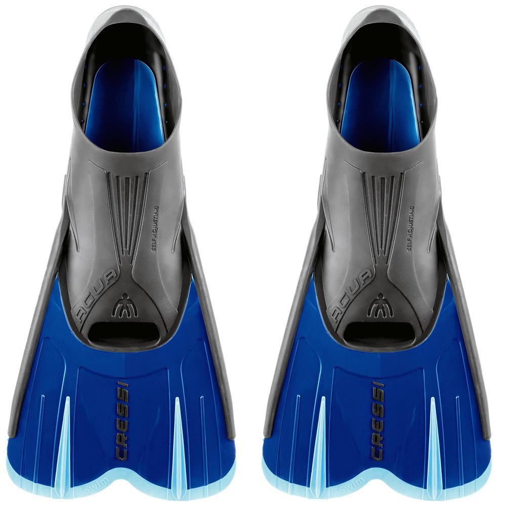 Cressi Agua Short Swimming Fins Blau EU 35-36 von Cressi