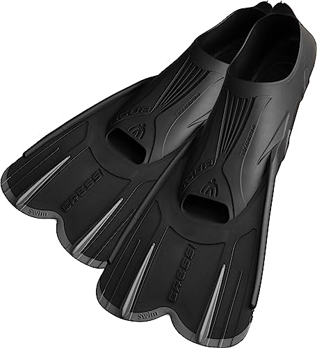 Cressi Agua hochwertige Schwimmflossen, Flossen zum Schwimmen und Schnorcheln, unisex, schwarz/silber, 35/36 (2/3) Cressi Agua hochwertige Schwimmflossen, Flossen zum Schwimmen und Schnorcheln, unisex, schwarz/silber, 35/36 (2/3) von CRESSI